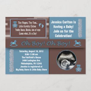 Boy Baby Shower Invitations