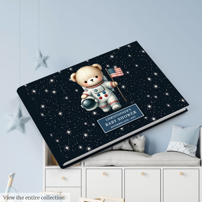 Boy Baby shower Livre d'invité Custom Teddy Bear (Boy Baby Shower Guest Book Custom Teddy Bear)