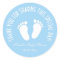 Boy baby shower party favour thank you stickers