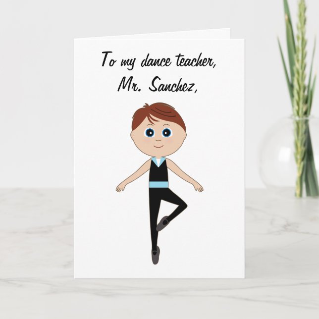 Boy Ballet Dancer : Enseignant Merci (Devant)