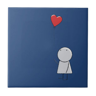 Boy & Balloon Ceramic Tile