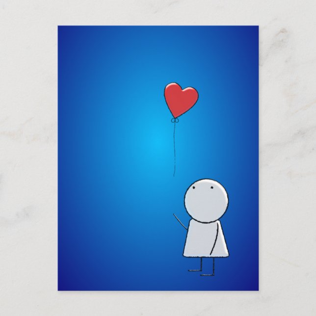 Boy & Balloon Postcard (Front)