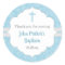 Boy baptism favour idea | blue damask classic