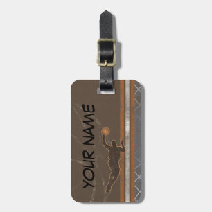 Boy Basketball Bag Tag