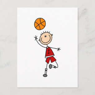 Boy Basketball Player Tshirts and Gifts Postcard