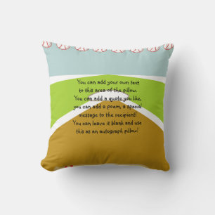 Boy Batter Up Baseball Pillow