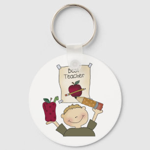 Boy Best Teacher Keychain