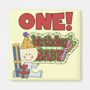 Boy Birthday Baby 1st Birthday Tshirts and Gifts Magnet
