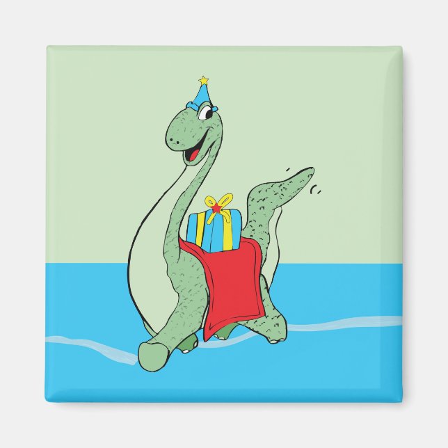 Boy, Birthday Dinosaur Magnet (Front)