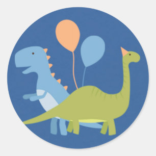 Boy Birthday - Dinosaur Stomp - Envelope Seal