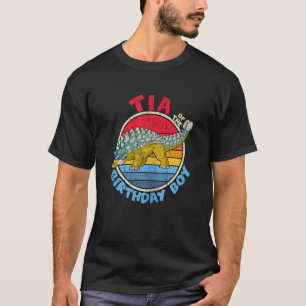 Boy Birthday I Tia I Ankylosaurus I Family Matchin T-Shirt