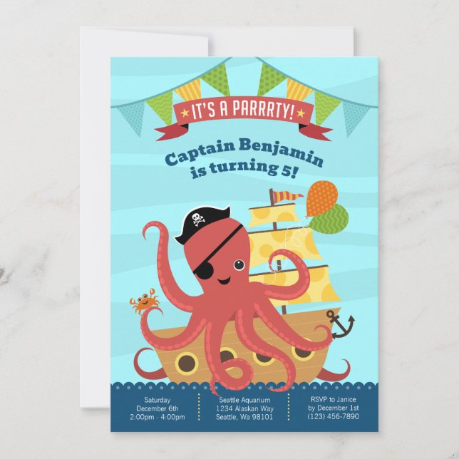 Boy Birthday Invitations (Front)