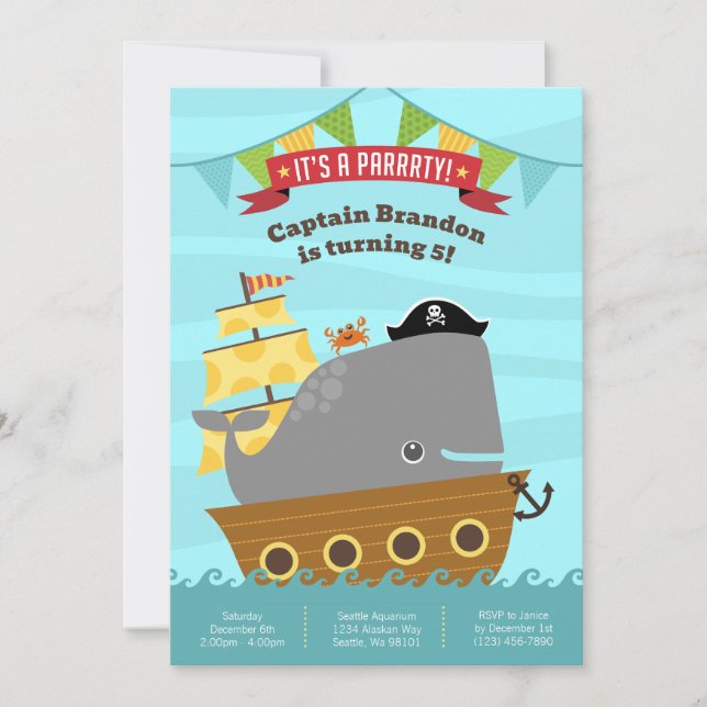 Boy Birthday Invitations (Front)