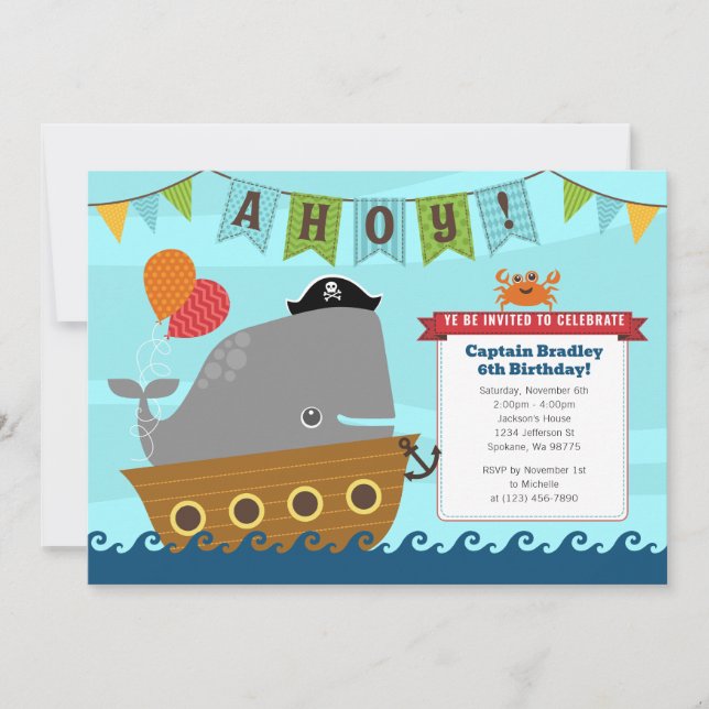 Boy Birthday Invitations (Front)