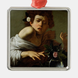 Boy Bitten by a Lizard, c.1595-1600 (oil on canvas Metal Ornament