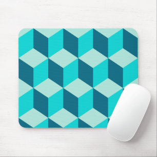 Boy Blue Building Blocks Seamless Pattern Mouse Pad