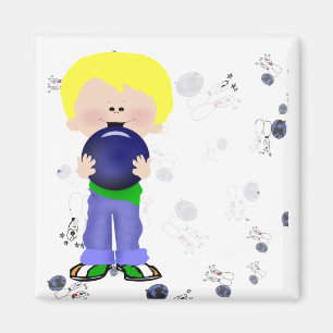 Boy Bowler Magnet