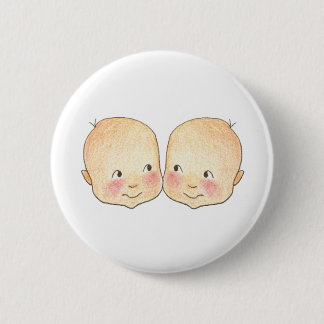 Boy Boy Twins Graphic 2 Inch Round Button