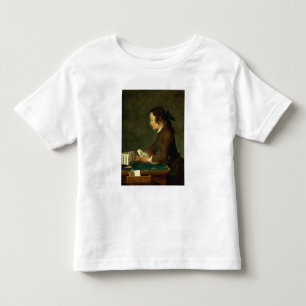 Boy Building a Castle of Cards (oil on canvas) Toddler T-shirt