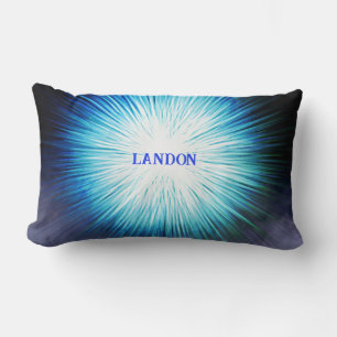 Boy burst of light Throw Pillow
