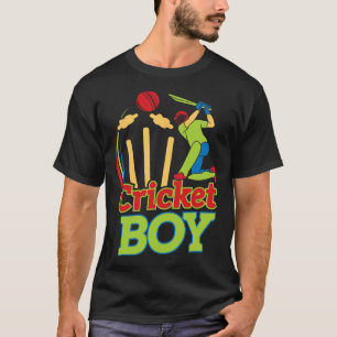Boy Cricket Player Design For Athletes - Cricket G T-Shirt