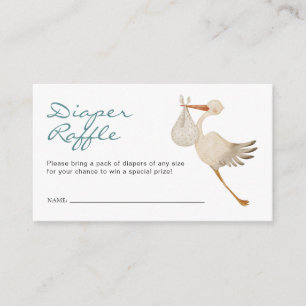 Boy Diaper Raffle Enclosure Card