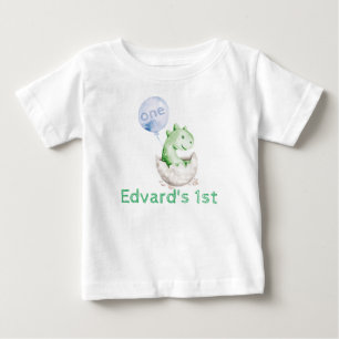 Boy Dinosaur 1st birthday Shirt
