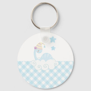 Boy Dinosaur Sleeping Keychain