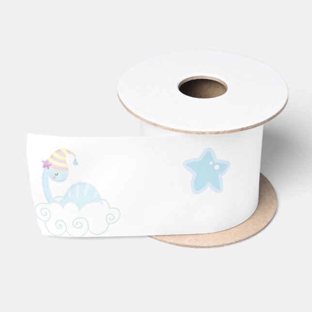 Boy Dinosaur Sleeping     Satin Ribbon (Spool)