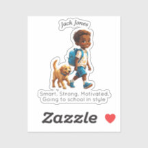 Boy & Dog Back to School Custom Design