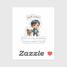 Boy & Dog Back to School Custom Design