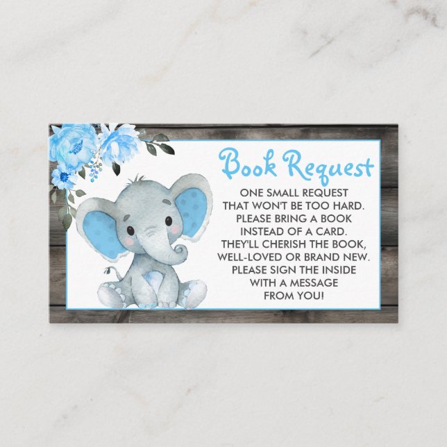 Boy Elephant réserver carte demander billet flore  (Devant)