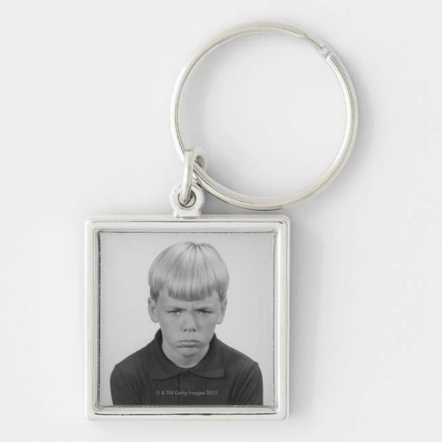 Boy Facial Expressions Keychain (Front)