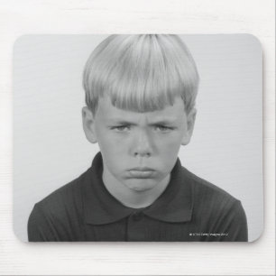 Boy Facial Expressions Mouse Pad