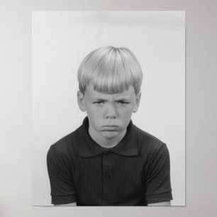 Boy Facial Expressions Poster
