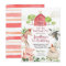 Boy Farm Animals Barnyard Birthday Invitation