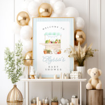Boy Farmers Market Vegetable Stand Baby Shower