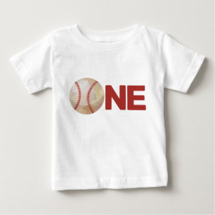 Boy First Birthday Baseball ONE Baby T-Shirt