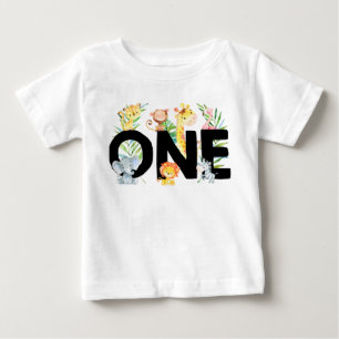 Boy First Birthday Wild One Jungle Safari Cute Baby T-Shirt