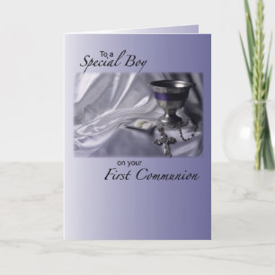 Boy, First Communion Congratulations Card