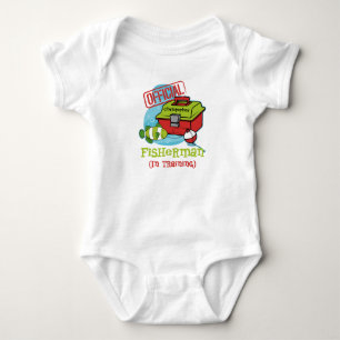 Boy Fisherman In Training Baby Bodysuit