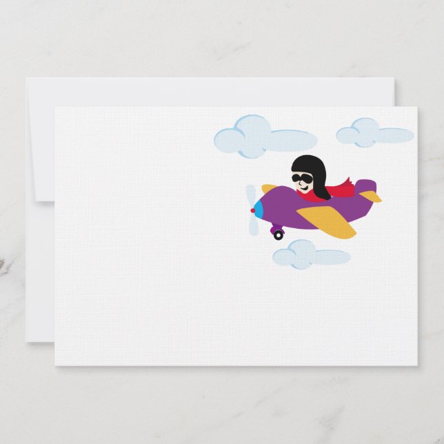 Boy flying by plane (Front)