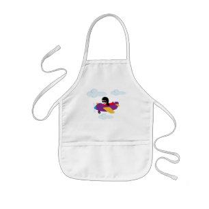 Boy flying by plane kids apron
