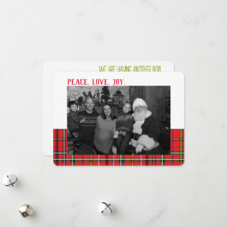 Boy Gender Reveal Holiday Ultrasound Photo Card