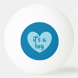boy gender reveal ping pong ball by dalDesignNZ