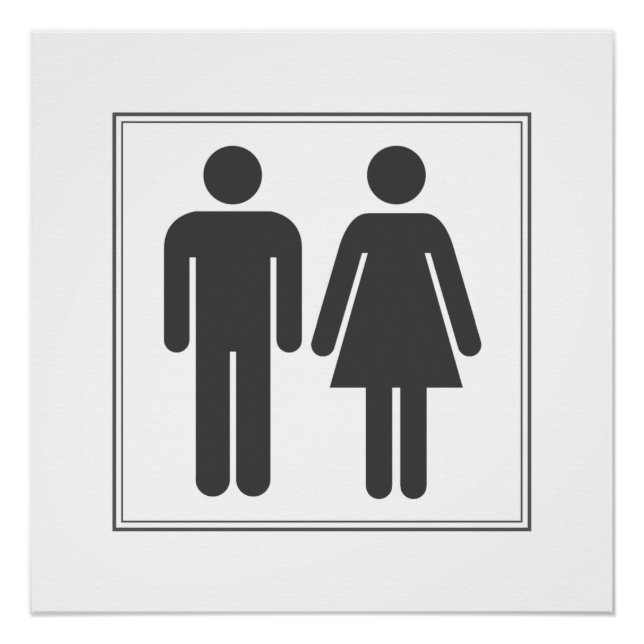 BOY GIRL BATHROOM POSTER (Front)