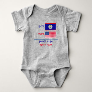 Boy Girl Belize Belizean American Baby Bodysuit