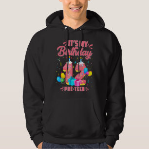 Boy Girl Kid 12 Years Old It's My 12th Birthday Do Hoodie