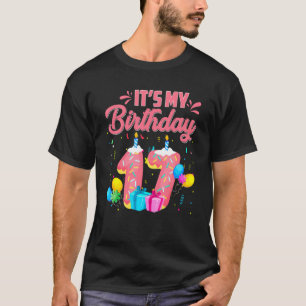Boy Girl Kid 17 Years Old It's My 17th Birthday Do T-Shirt