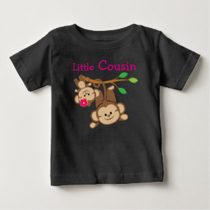Boy, Girl Monkeys Little Cousin Baby T-Shirt